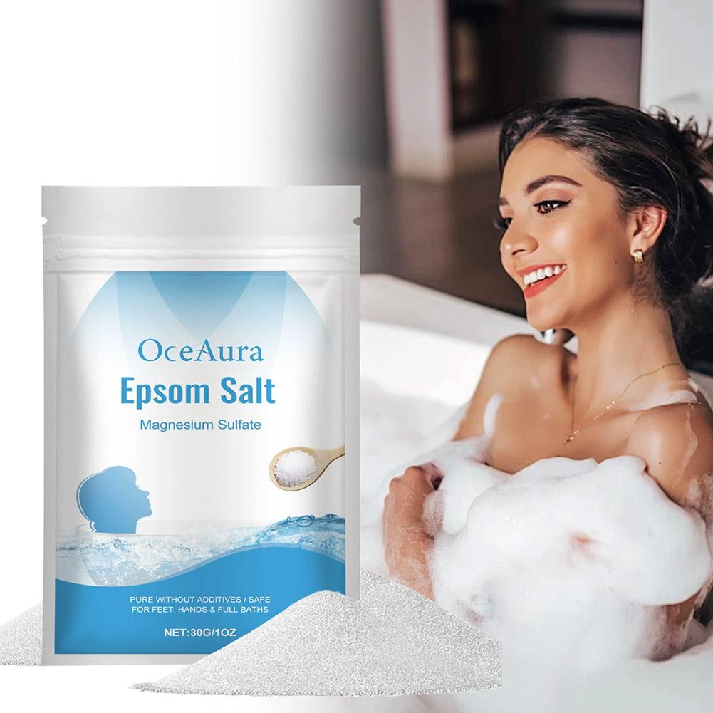 Bath Salts Magnesium - 30g Salt Magnesium Sulfate Moisturizing Exfoliating