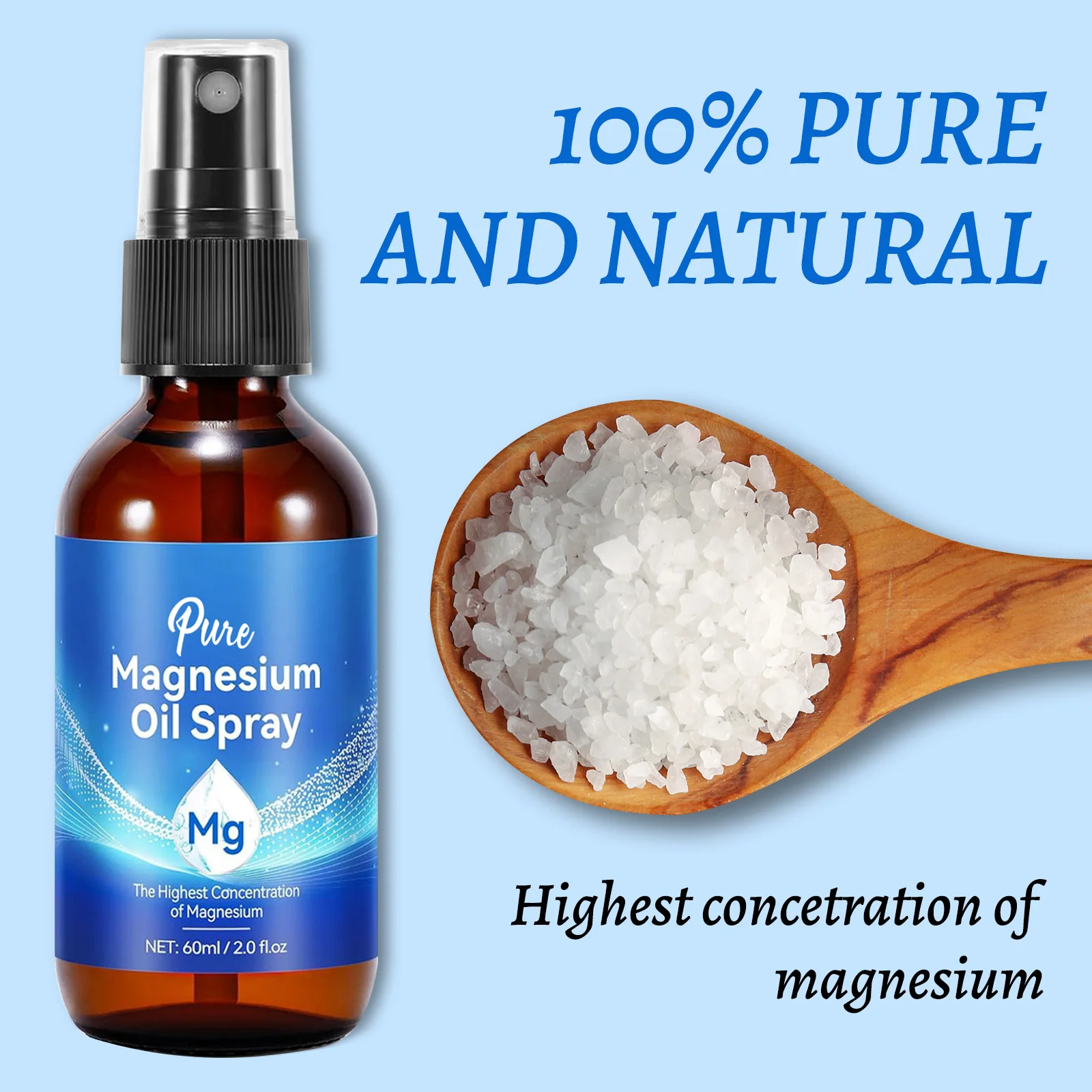 Magnesium Oil Spray 60ml Muscl - Bath Salts Magnesium recension och pris