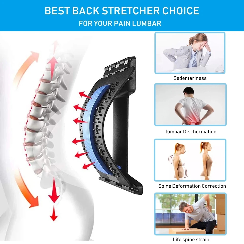 Magnetic Back Massage Muscle R - Back Stretcher Lumbar recension och pris