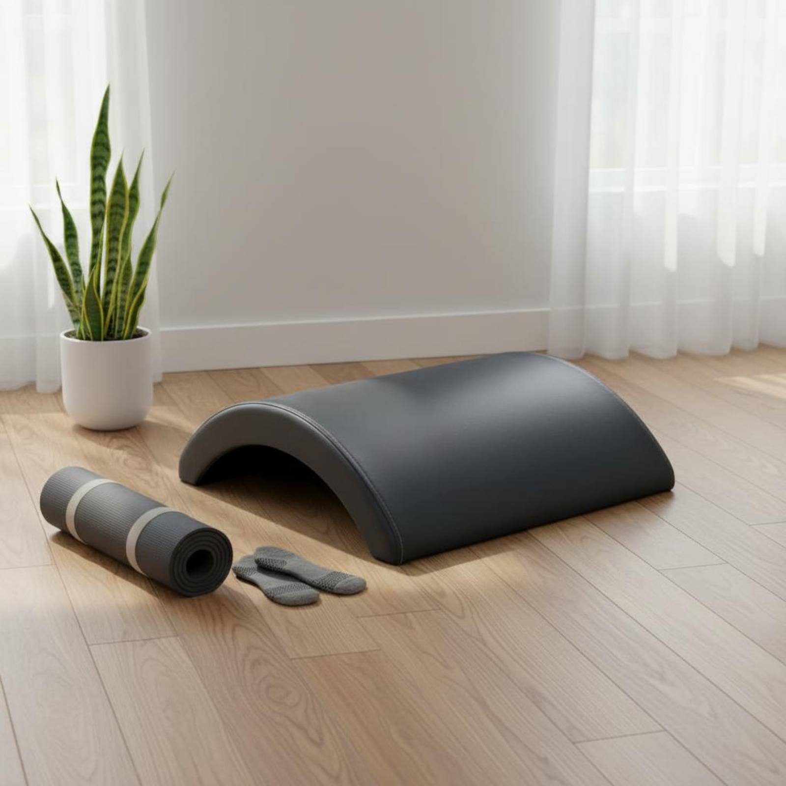 Pilates Arched Barrel Ergonomi - Back Stretcher Lumbar recension och pris