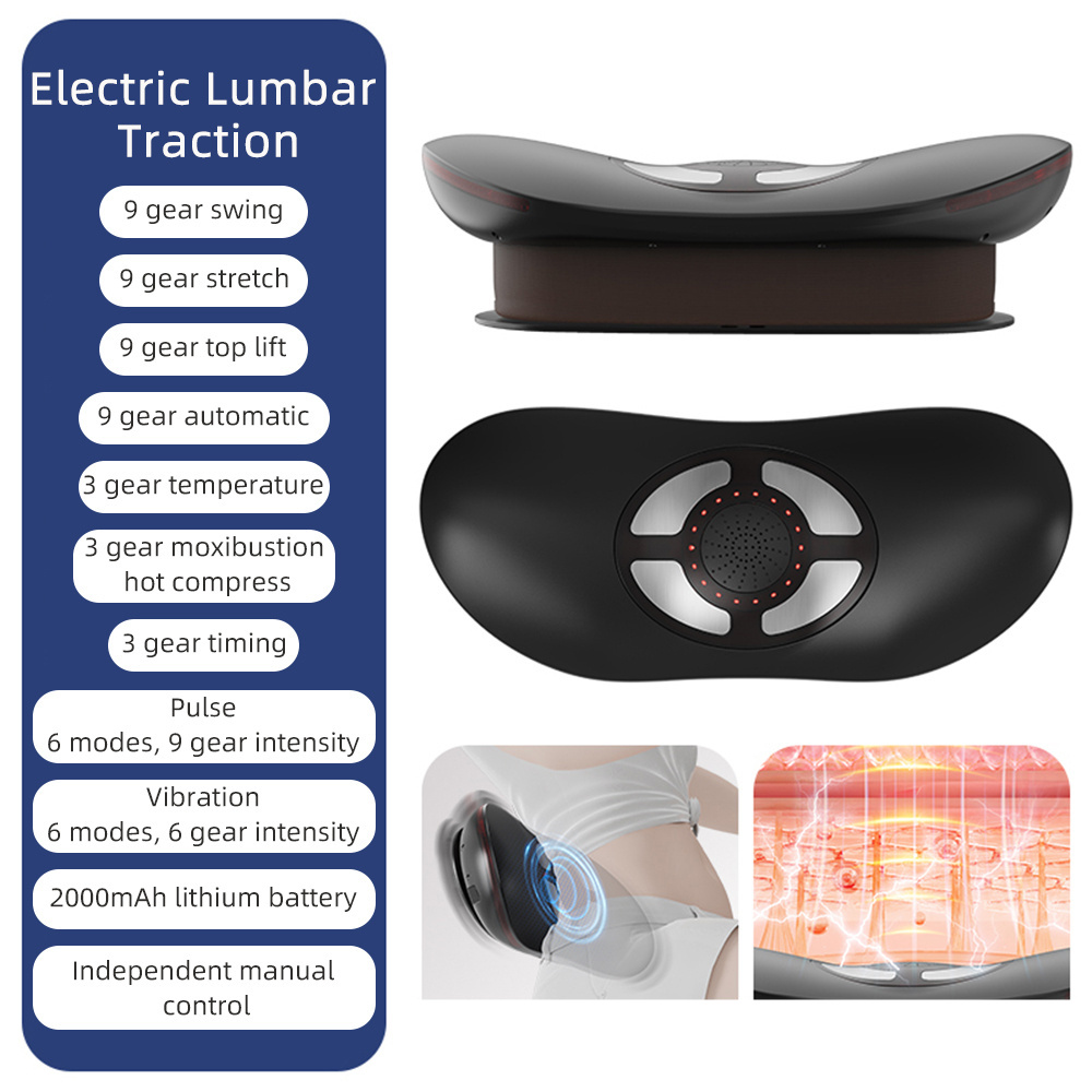 Electric Waist Traction Massag - Back Stretcher Lumbar recension och pris