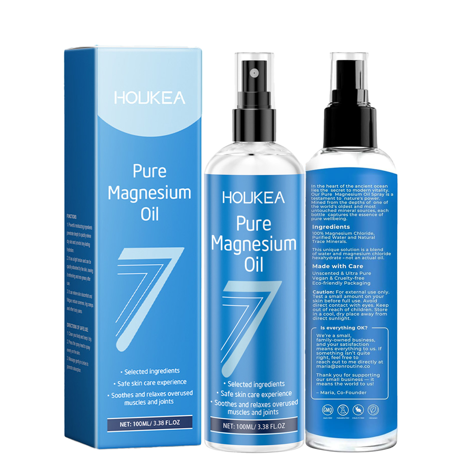 Pure Magnesium Oil Spray - USP - Bath Salts Magnesium recension och pris