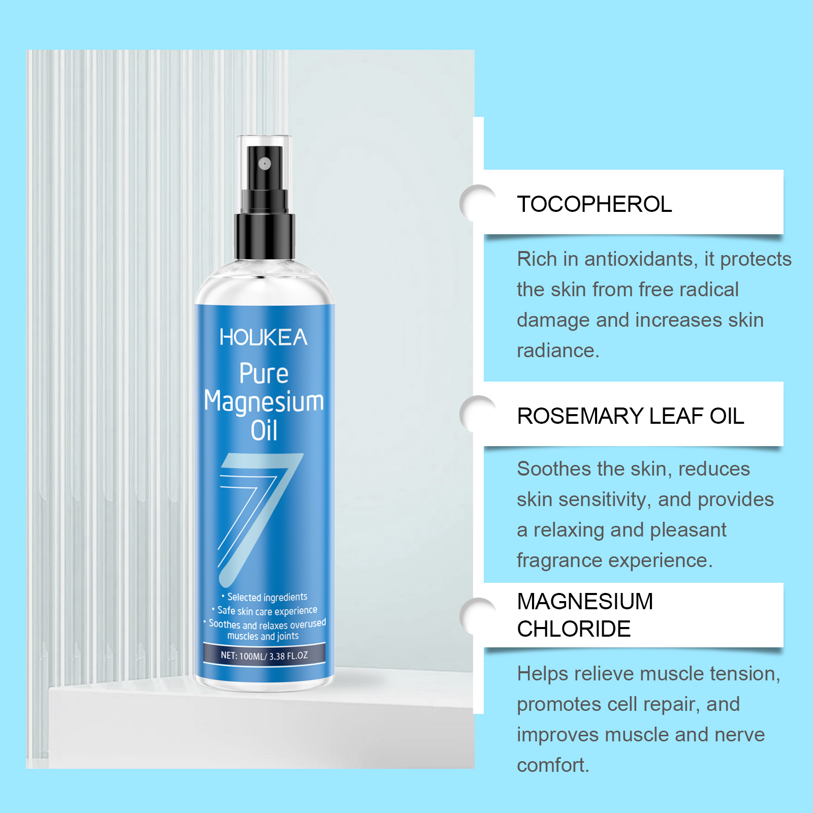 Houkea Mineral Magnesium Oil S - Bath Salts Magnesium recension och pris